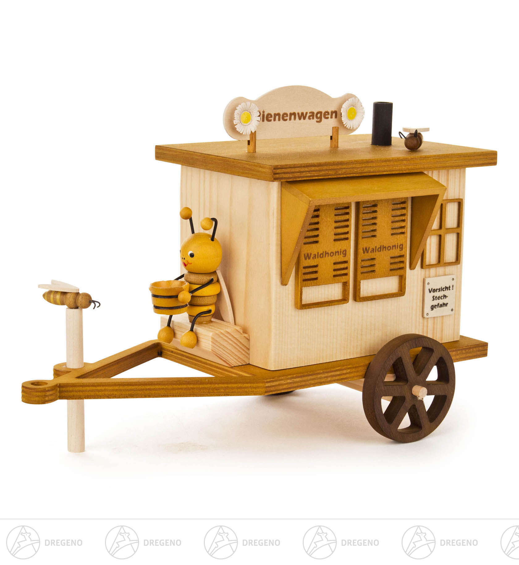 Bienenwagen mit Räucherfunktion -dregeno exklusiv-17cm