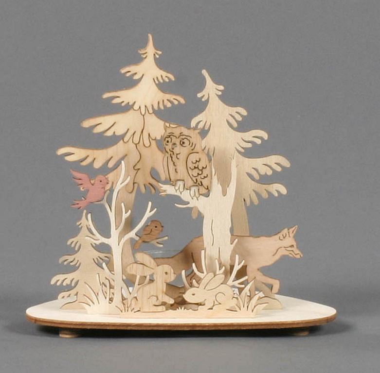 Teelichthalter Waldtiere