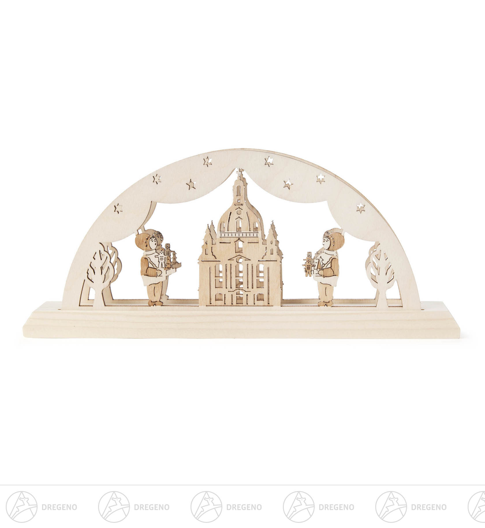 Serviettenständer mit Dresdner Frauenkirche 23x10cm Serviettenständer mit Dresdner Frauenkirche 23x10cm