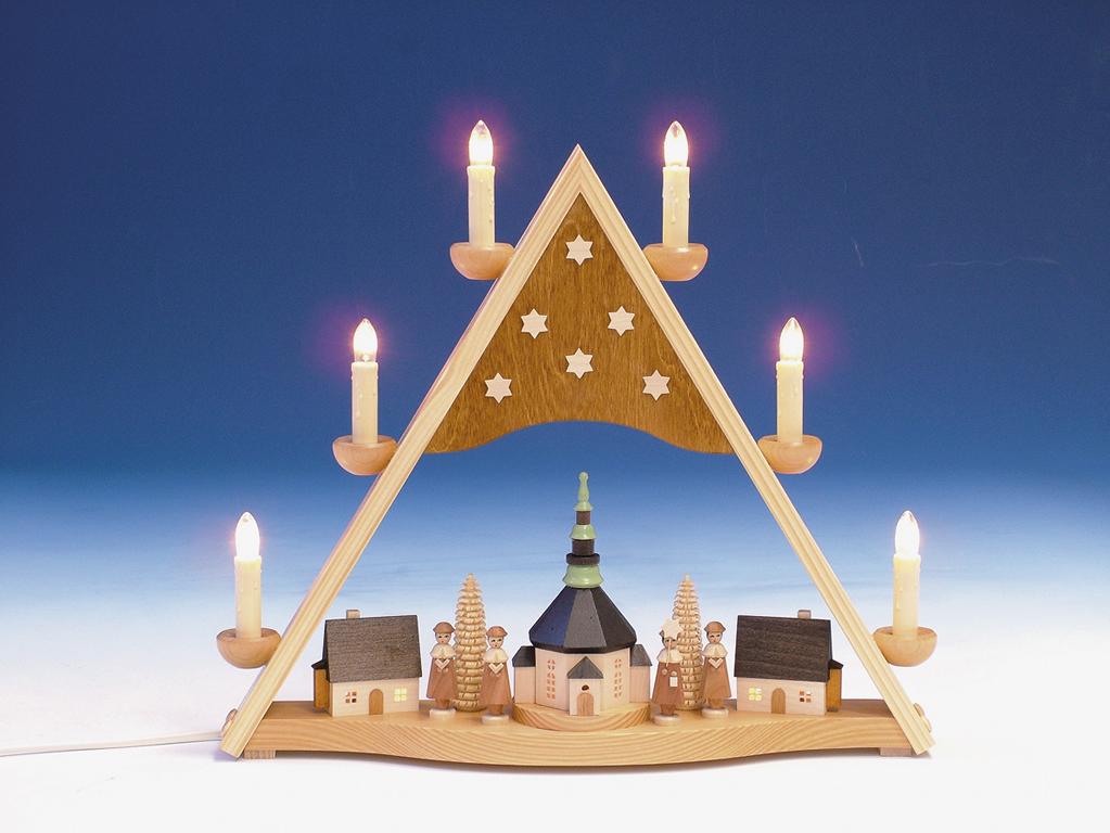 Schwibbogen Seiffener Kurrende  Sternenhimmel