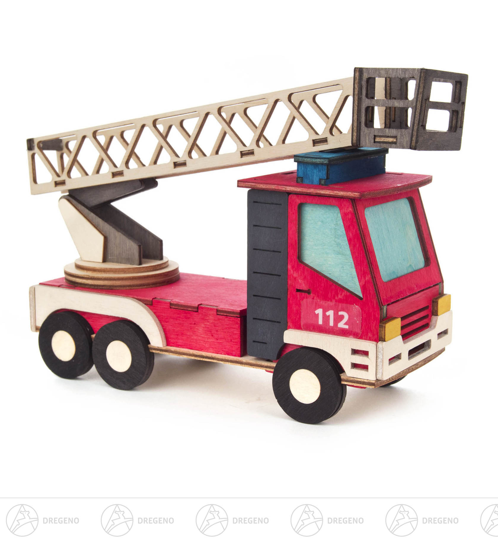 Bastelset Räucherhaus Feuerwehr 15x22cm Bastelset Räucherhaus Feuerwehr 15x22cm
