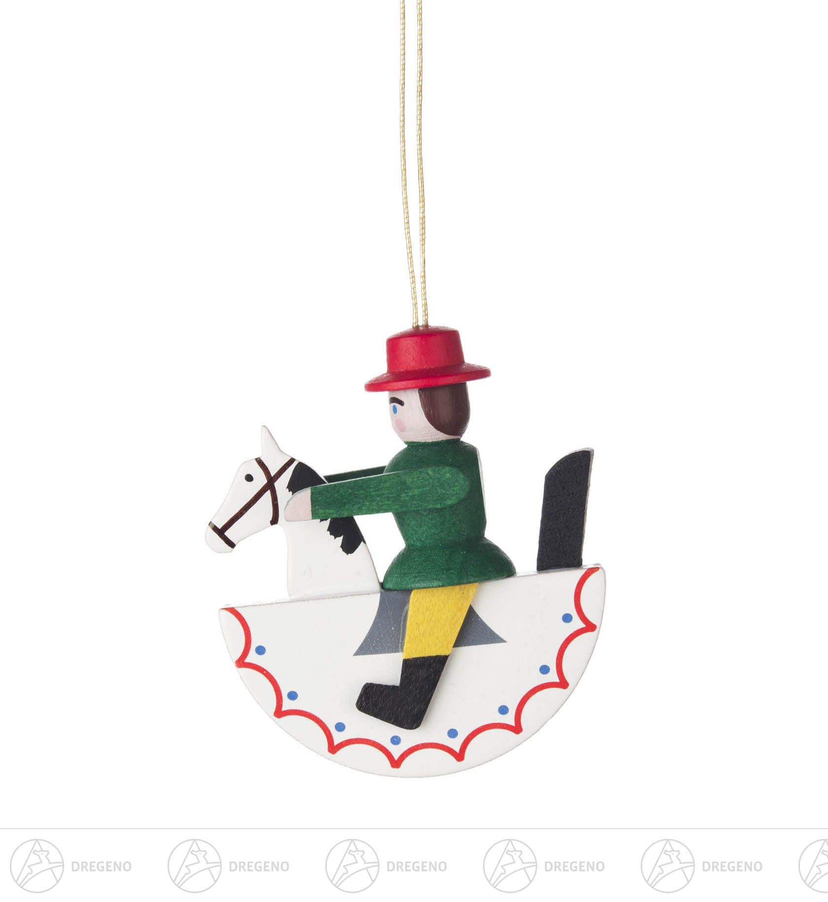 Behang Reiterlein, grün 5cm