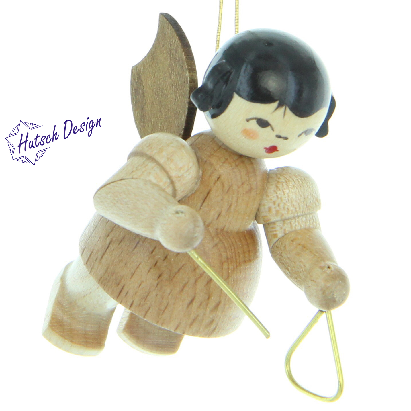 Schwebeengel mit Triangel, natur