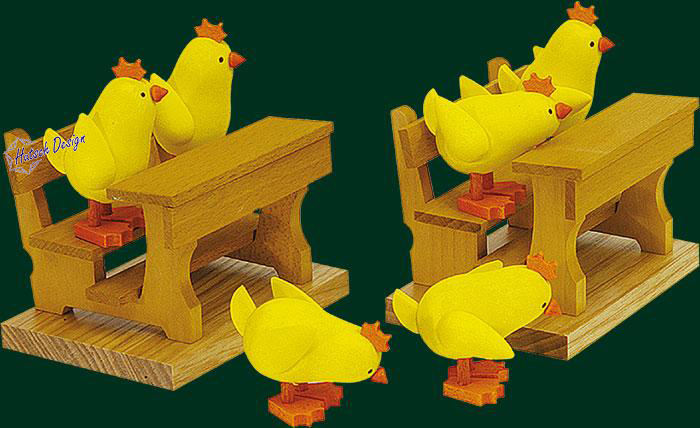 Kückengruppe 6-tlg.  5 cm ohne Bank