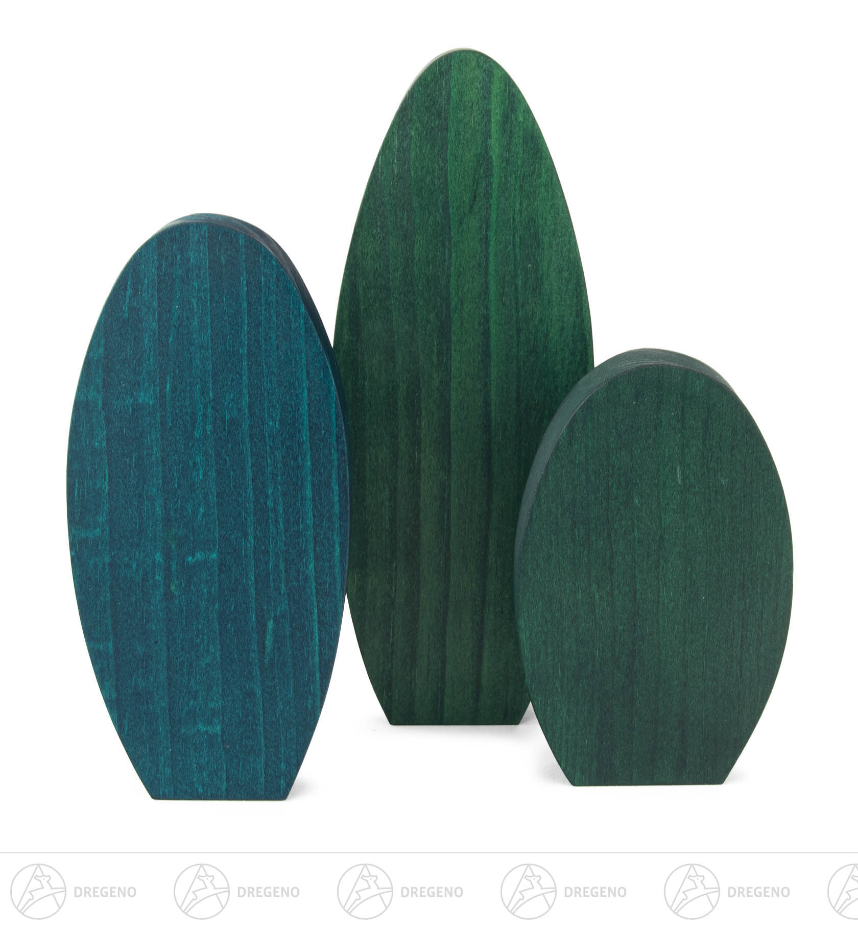 Baumset grün (3) 9cm/12cm/15cm