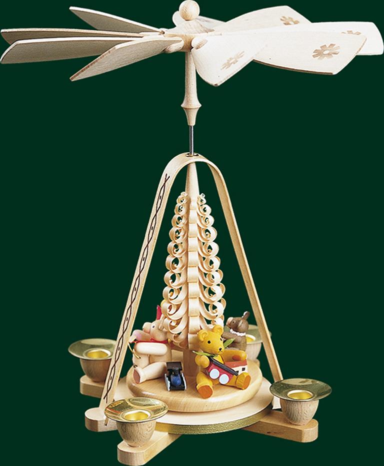 Pyramide spielende Bärenkinder  28 cm