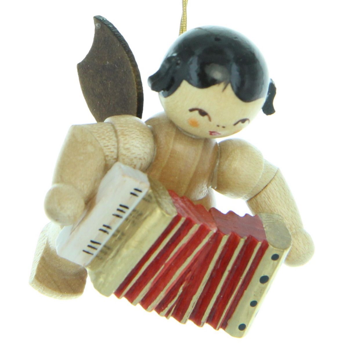 Schwebeengel mit Akkordeon, natur