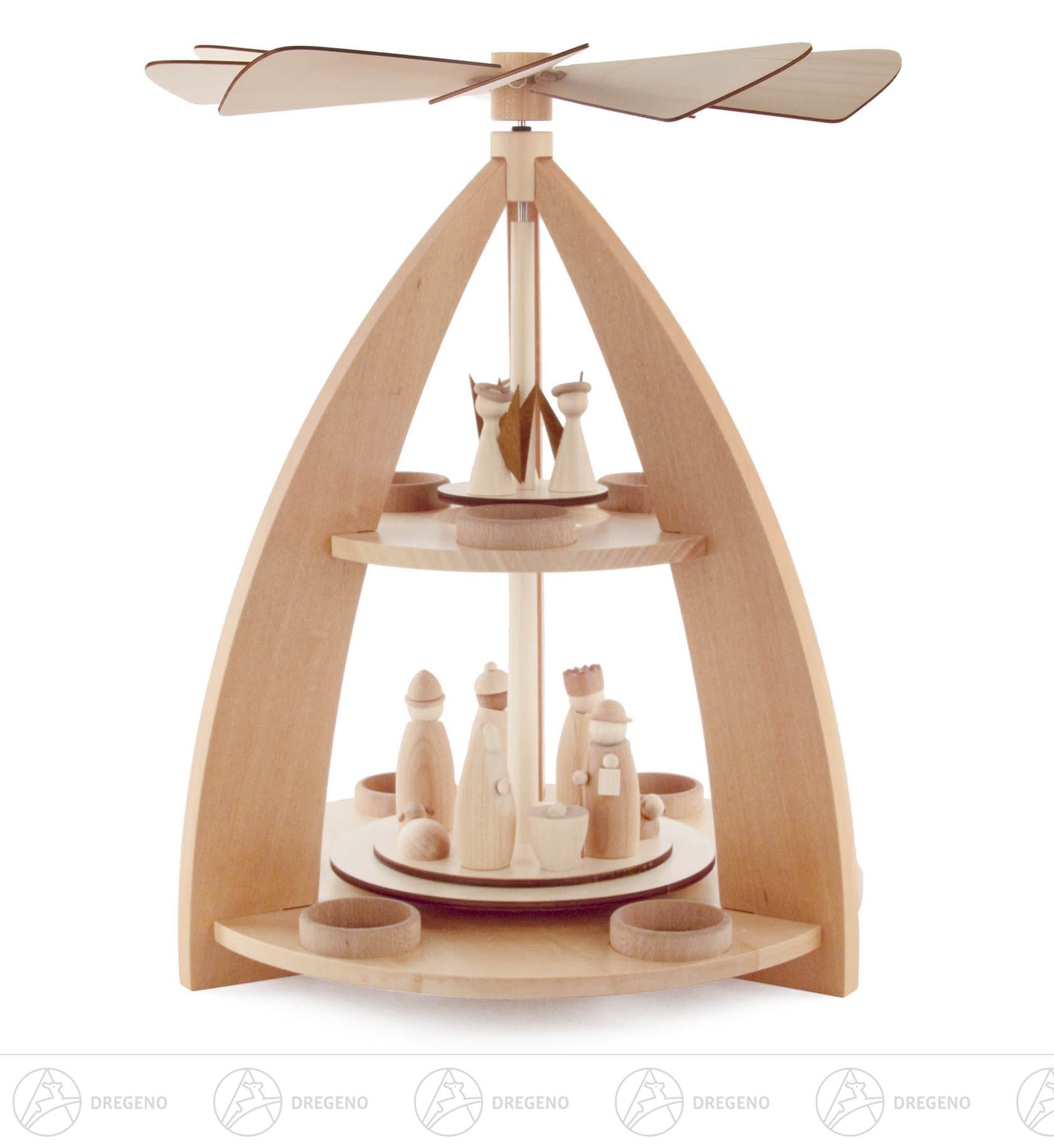 Pyramide Christi-Geburt für Teelichte