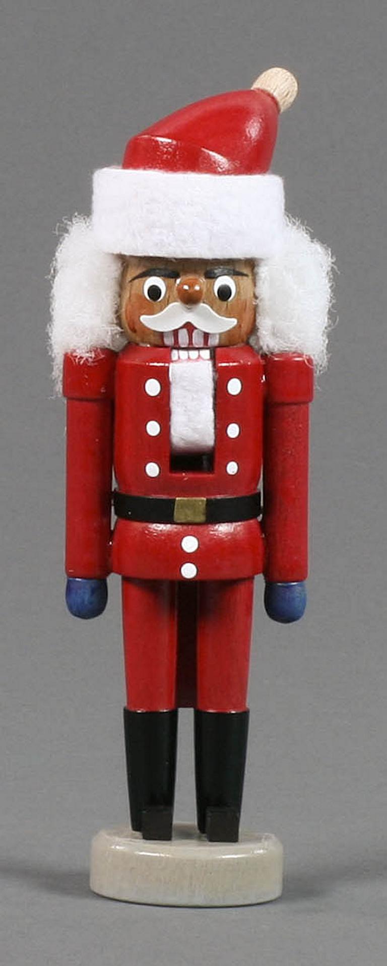 Nussknacker Weihnachtsmann rot, 14cm