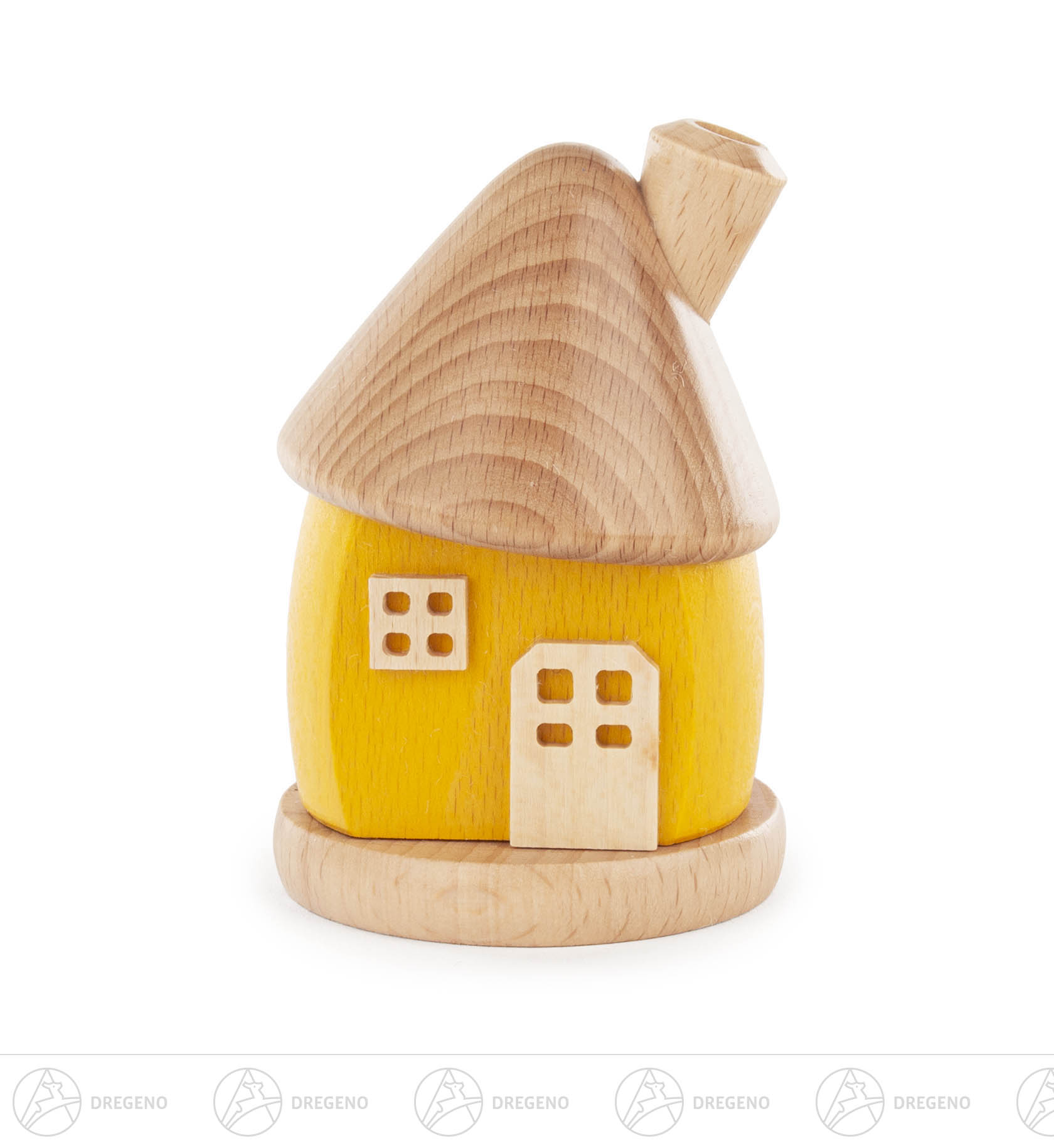 Räucherhaus gelb 8,5cm