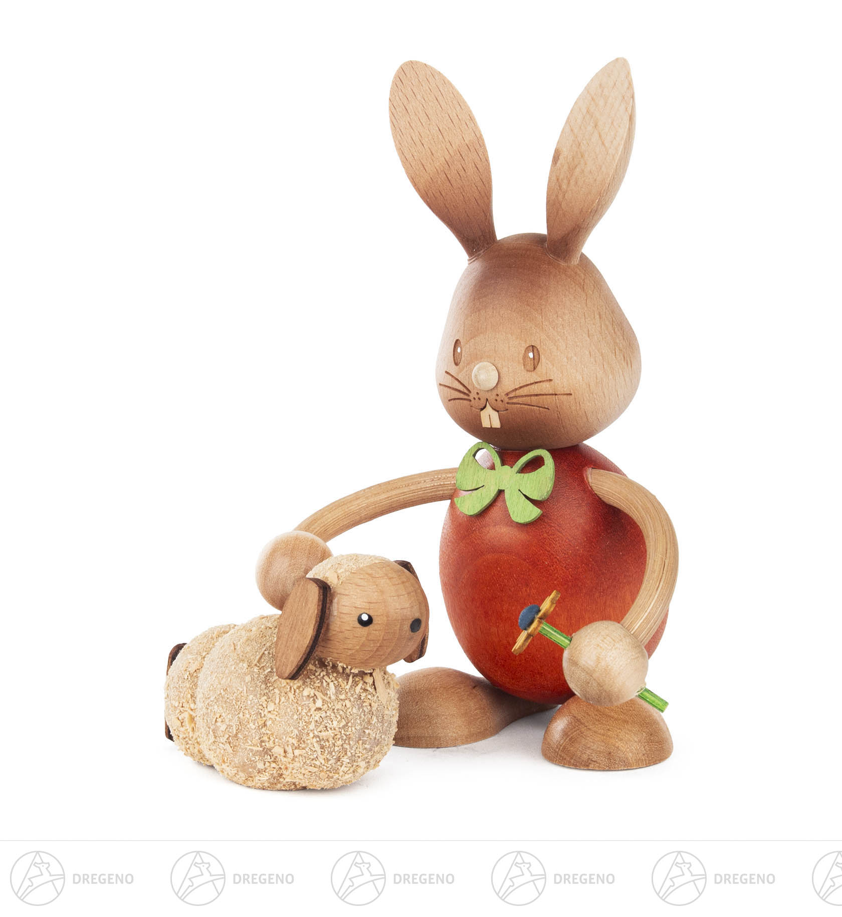 Hase Stupsi mit Lamm 12cm
