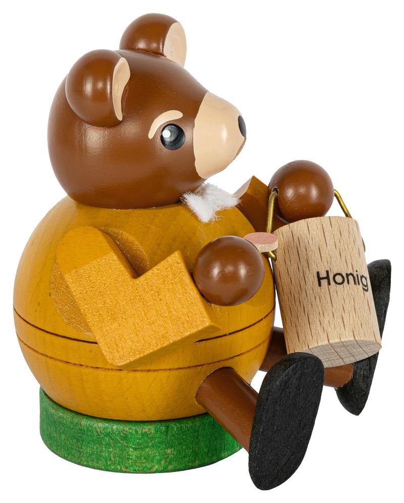 Minikugelrauchfigur Bär 8cm
