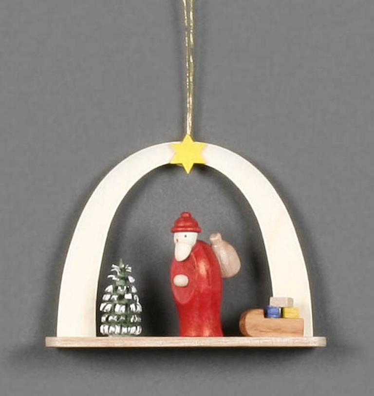 Behang Weihnachtsmann mit Schlitten