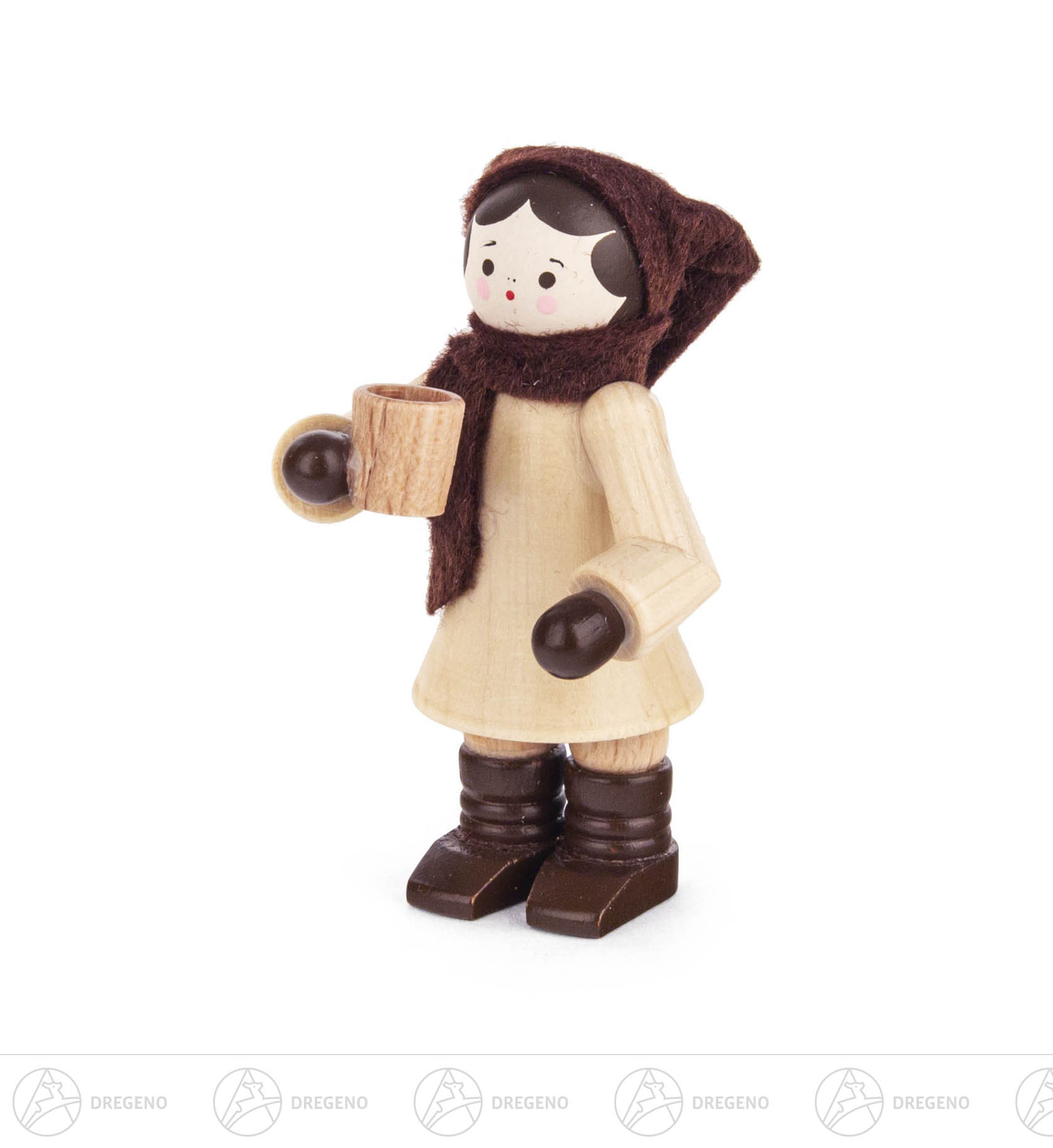 Glühweintrinkerin natur 5,5cm