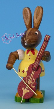 Osterhasenmädchen mit Cello