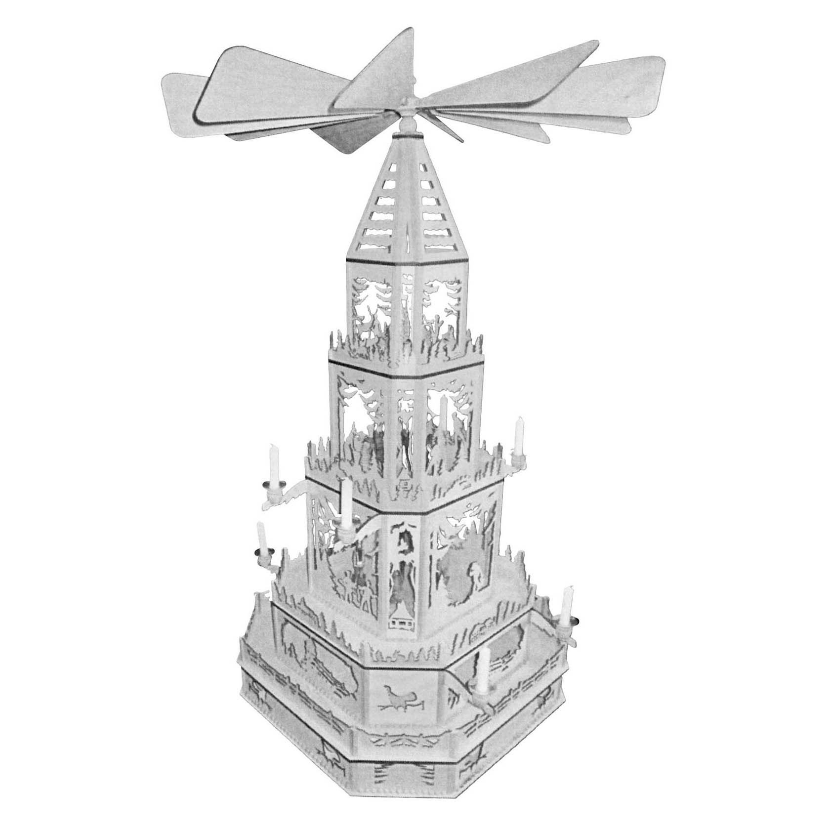 Laubsägevorlage Pyramide Motiv Erzgebirgische Weihnachtspyramide Höhe ca. 90cm 90cm