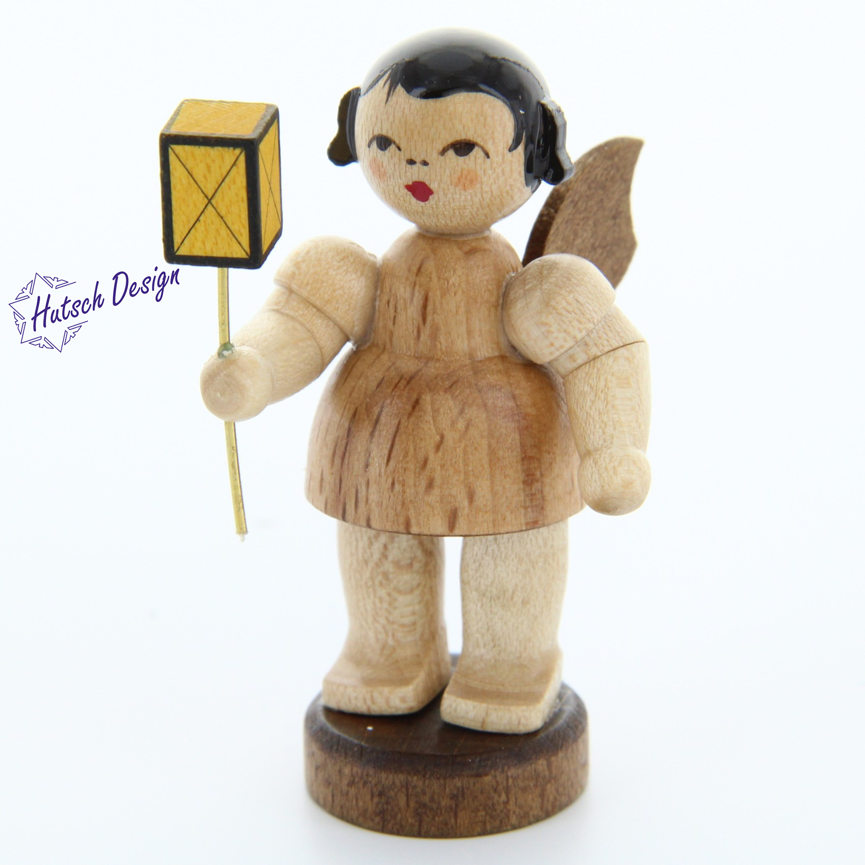 Engel stehend mit Laterne, natur