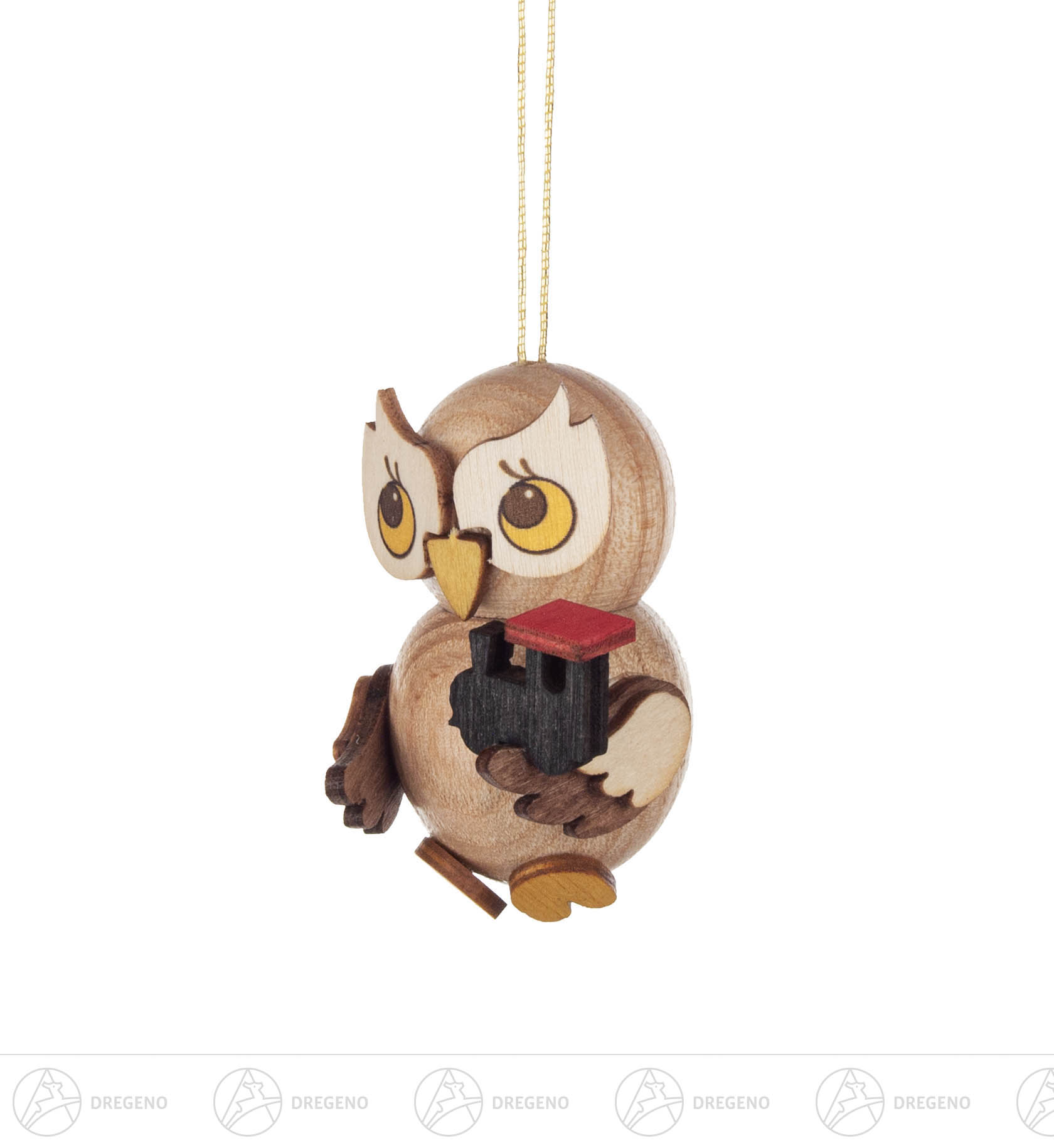 Behang Eulenkind mit Lok 4cm