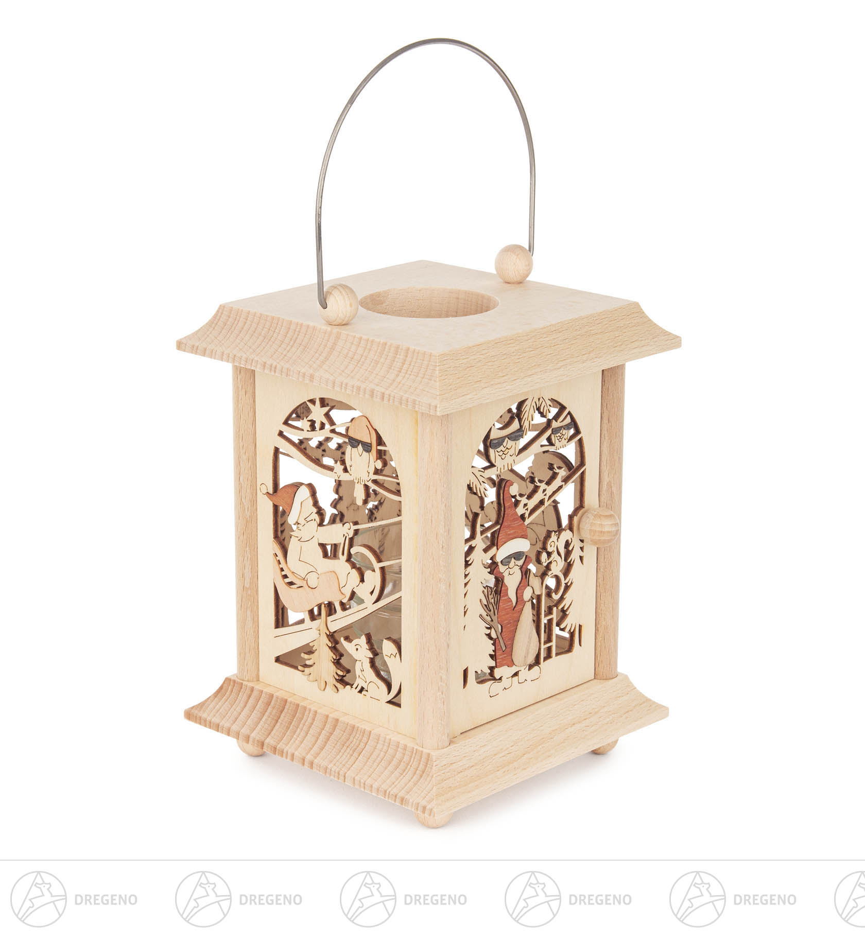 Tischlaterne Nikolaus 17cm