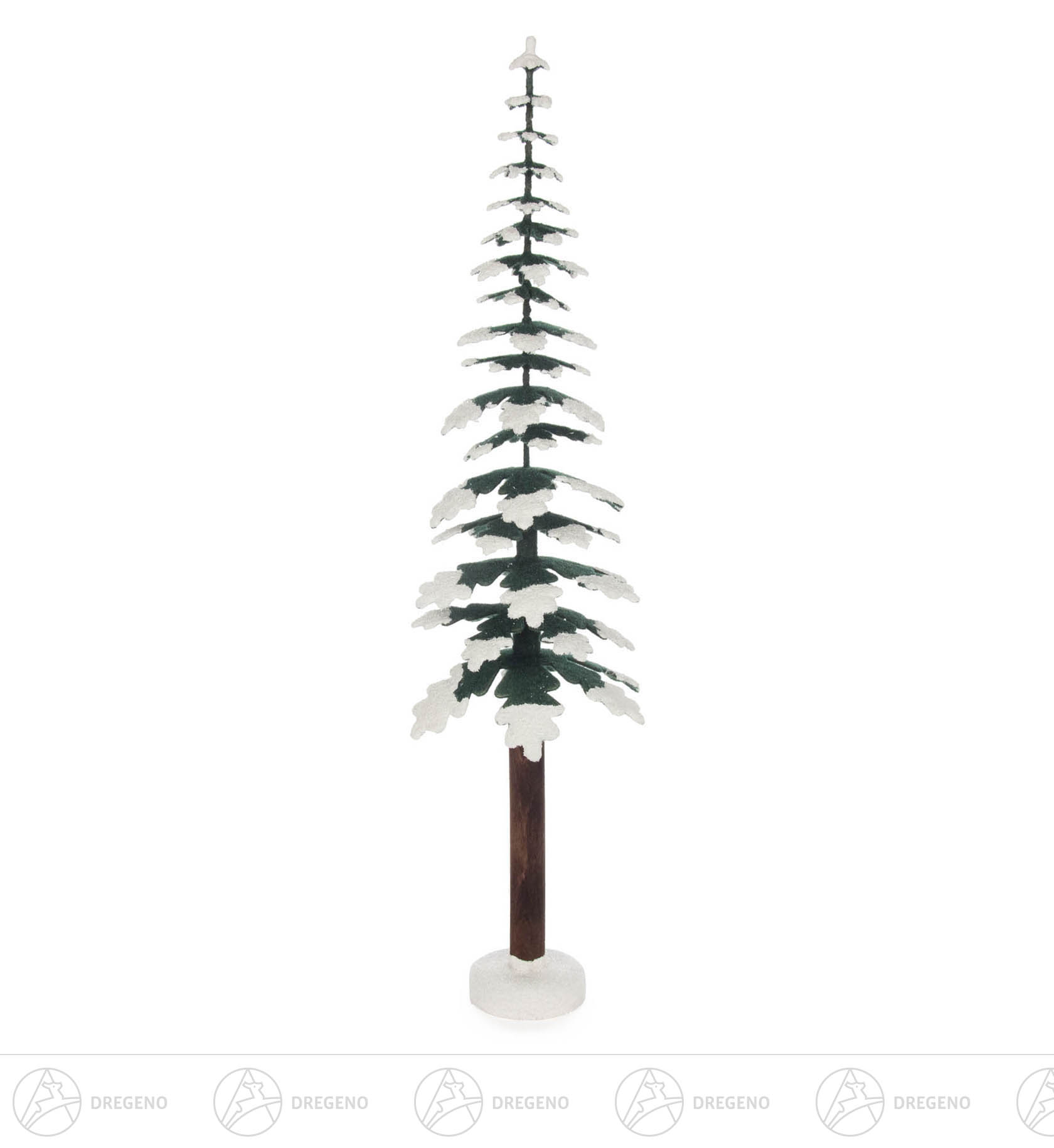 Fichte grün/weiß 40cm mit großem Sockel