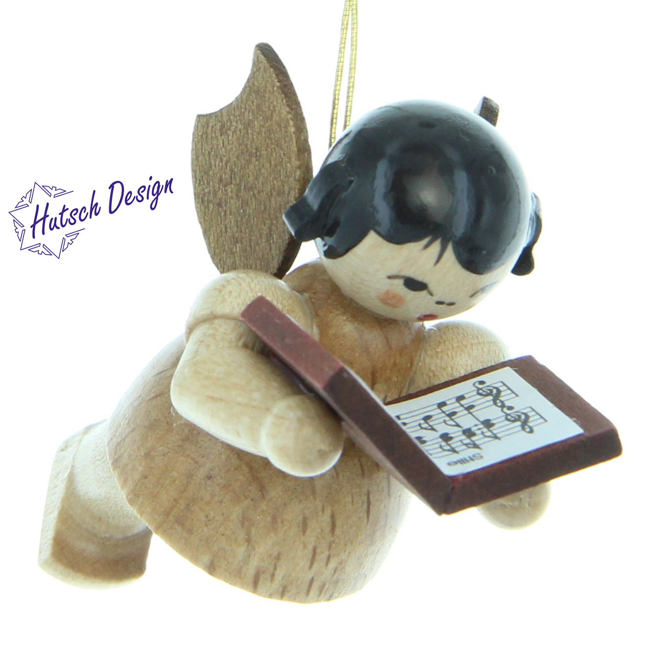 Schwebeengel mit Buch, natur