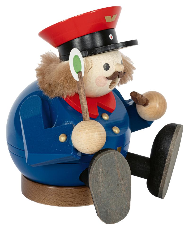 Rauchmann Eisenbahner sitzend 13cm