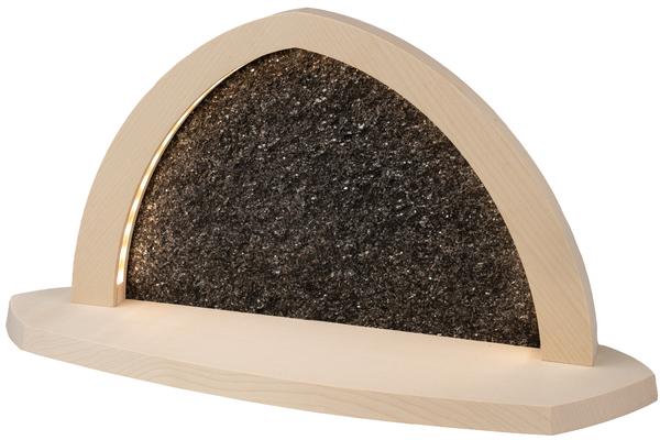 Gesteinsbogen 21x40x13cm natur LED beleuchtet ohne Bestückung