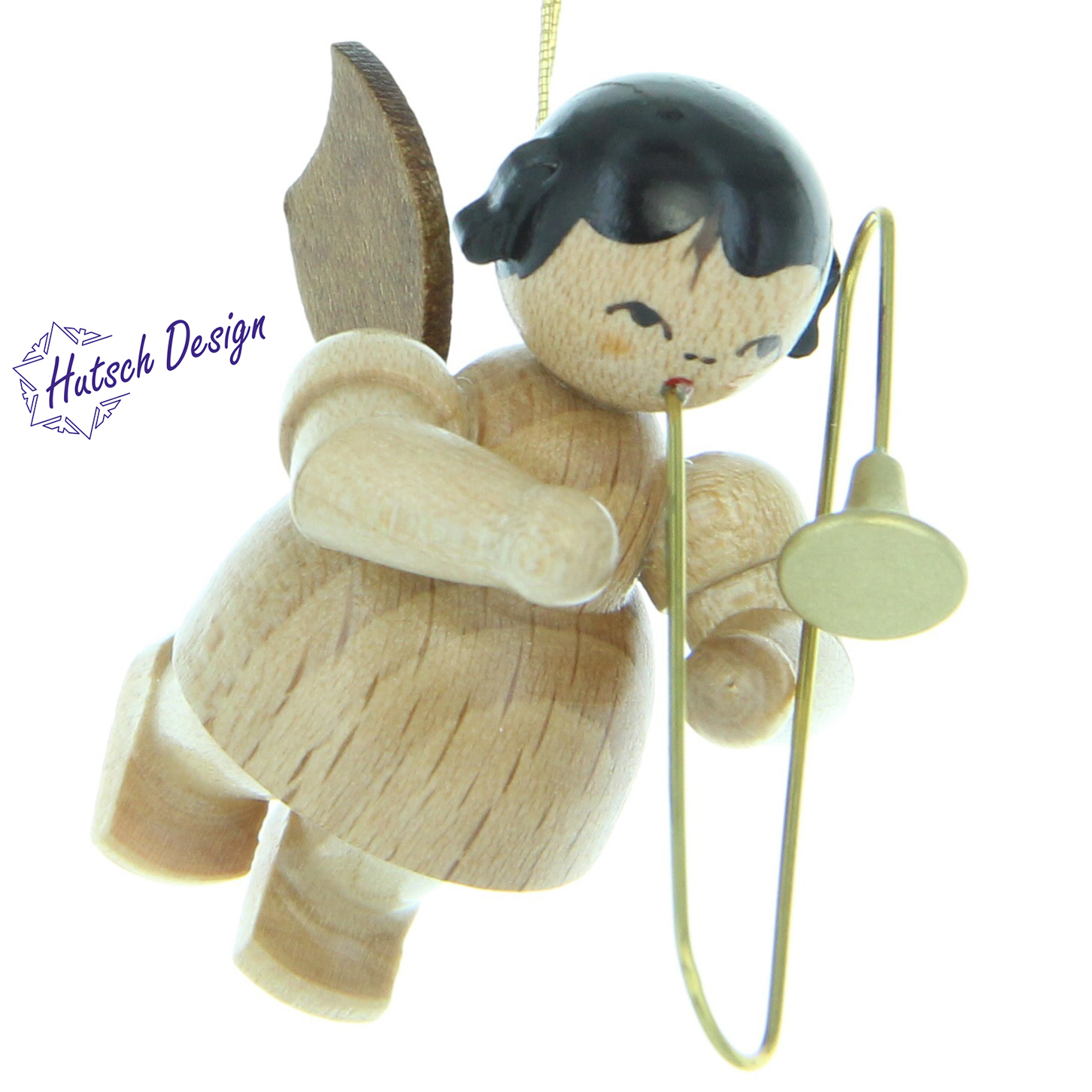 Schwebeengel mit Posaune, natur