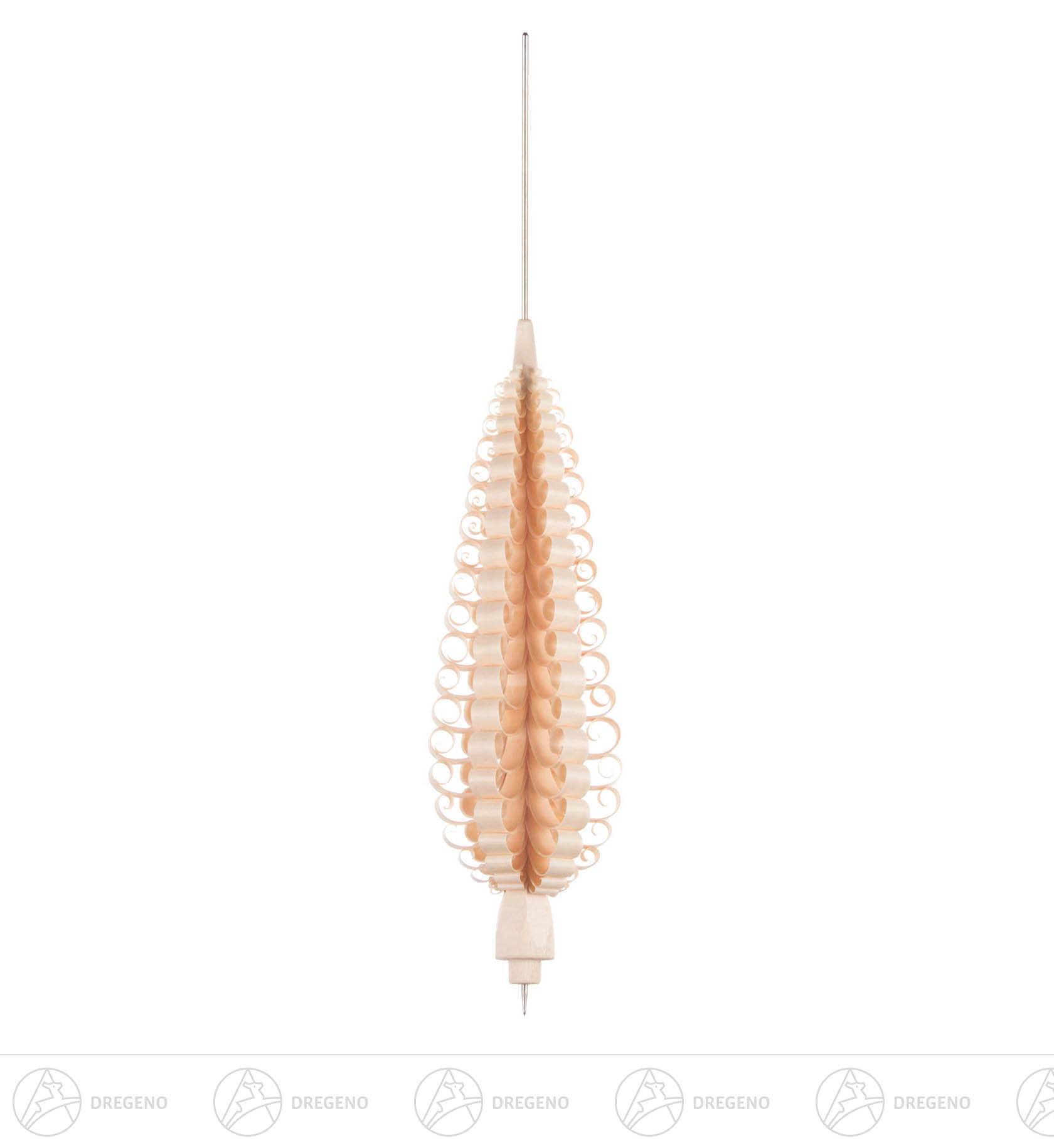Spanbaum 20cm mit Bohrung und Pyramidennadel
