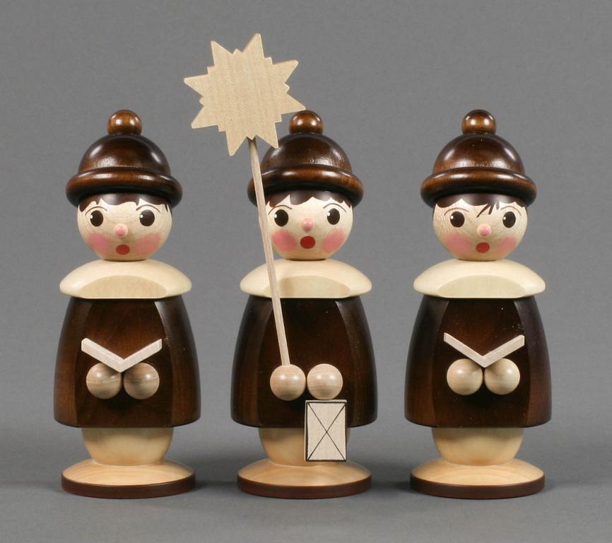 Kurrendefiguren natur, 18cm (3) Kurrendefiguren natur, 18cm (3)