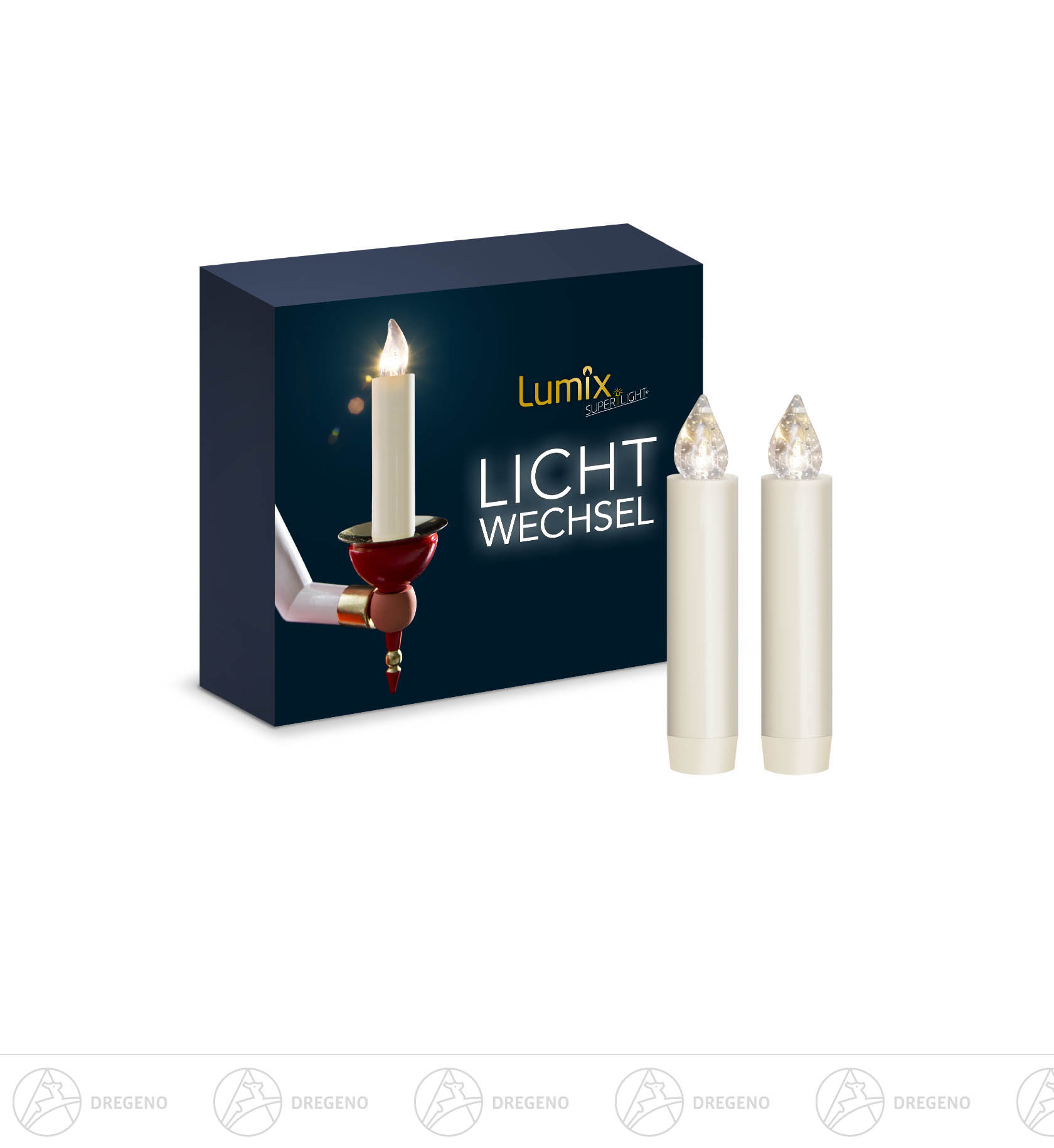 LUMIX CLASSIC MINI S,-superlight- Erweiterungs-Set 2 Kerzen, 2 Batterien