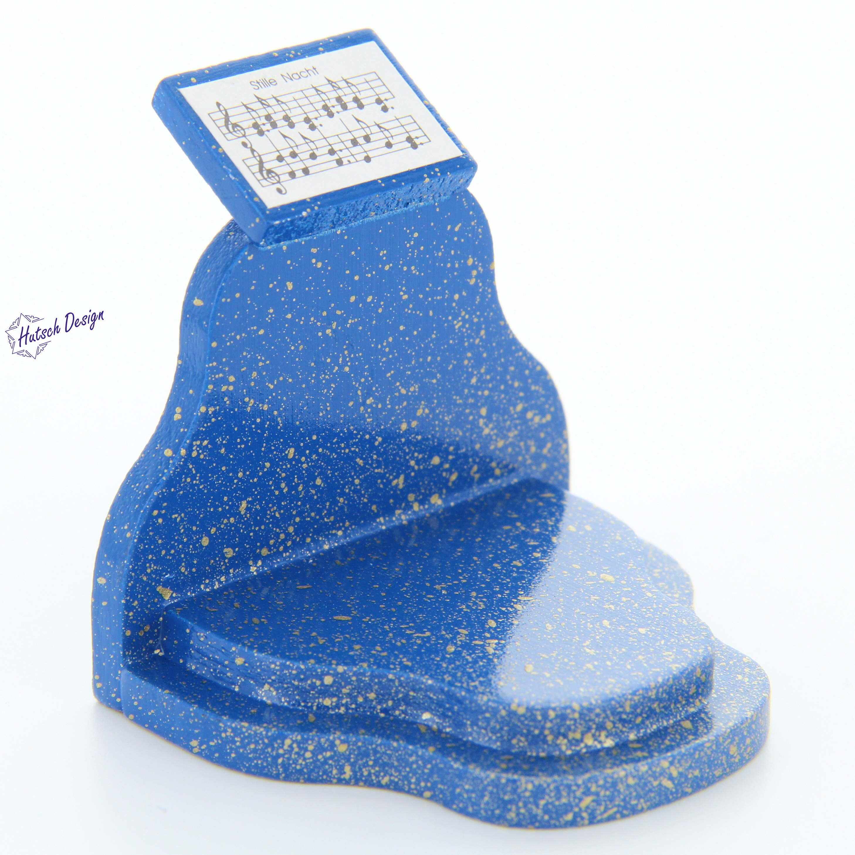 Notenpult Stille Nacht passend zu Stecksystem, blau/gold