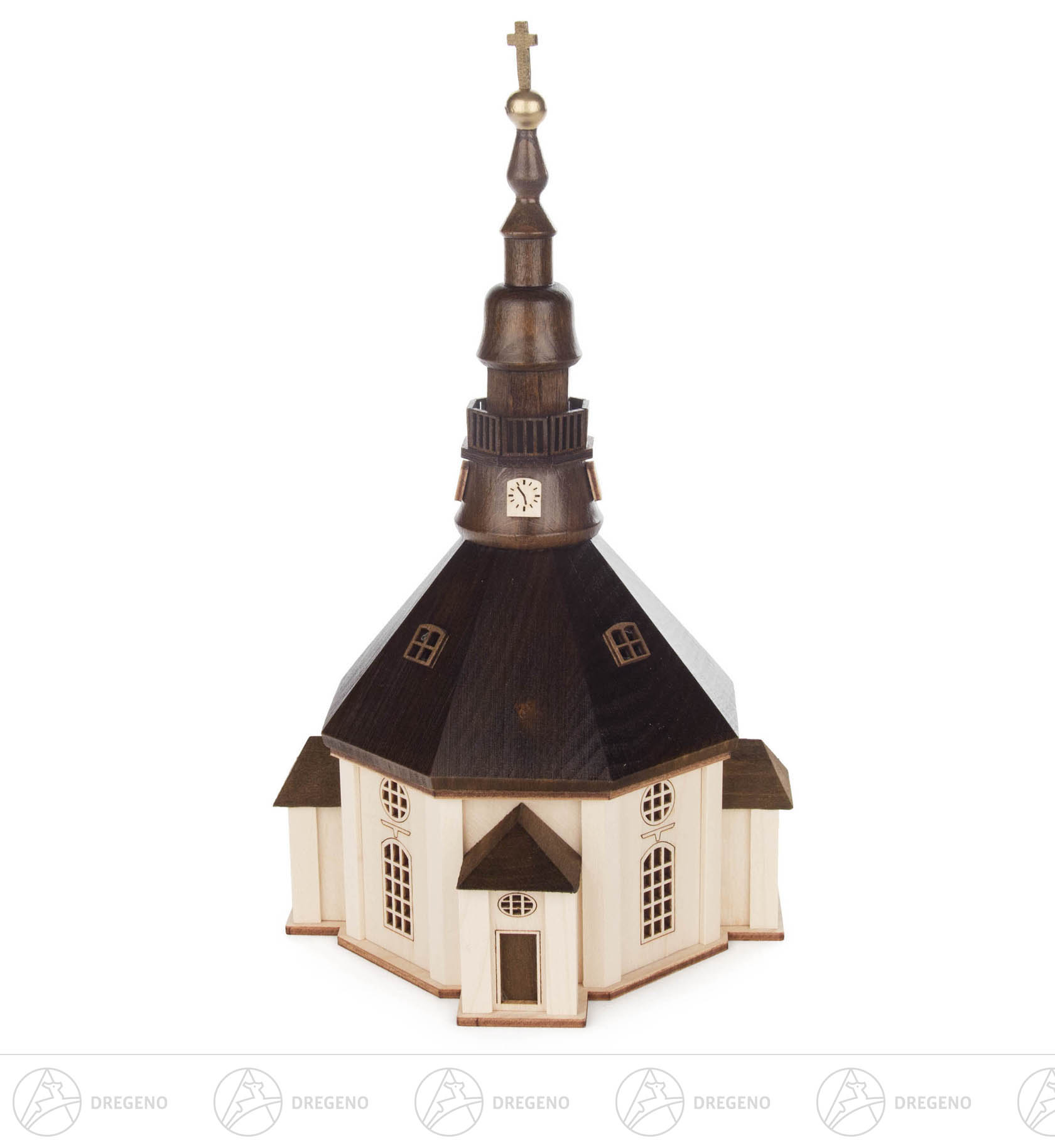 Lichterhaus Seiffener Kirche 22cm
