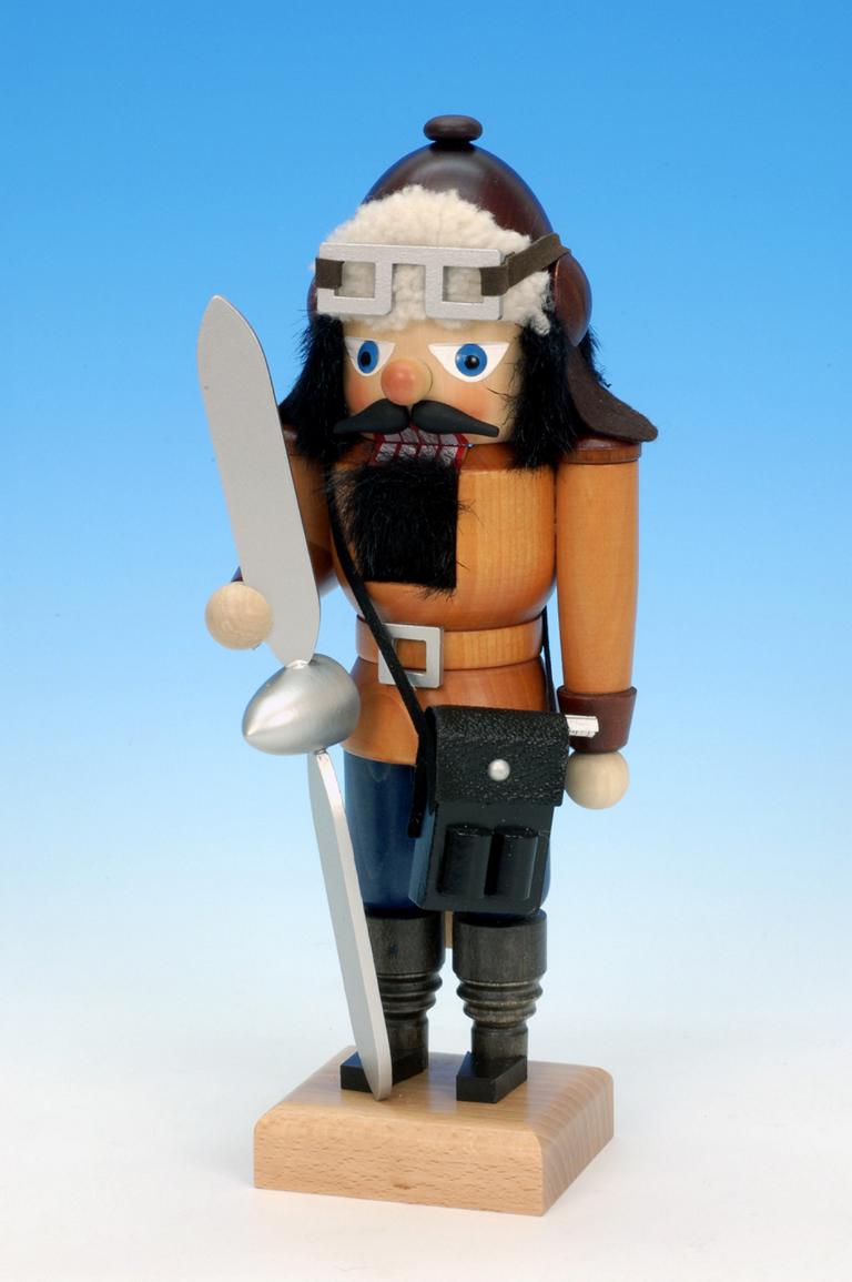 Nussknacker Pilot klein natur  25,0 cm