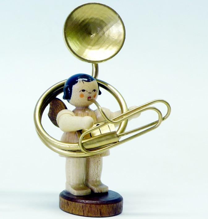 Engel stehend mit Susaphon, natur