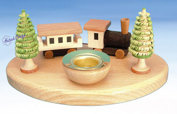 Teelicht mit Eisenbahn mit Eisenbahn ca.9cm Teelicht mit Eisenbahn mit Eisenbahn ca.9cm