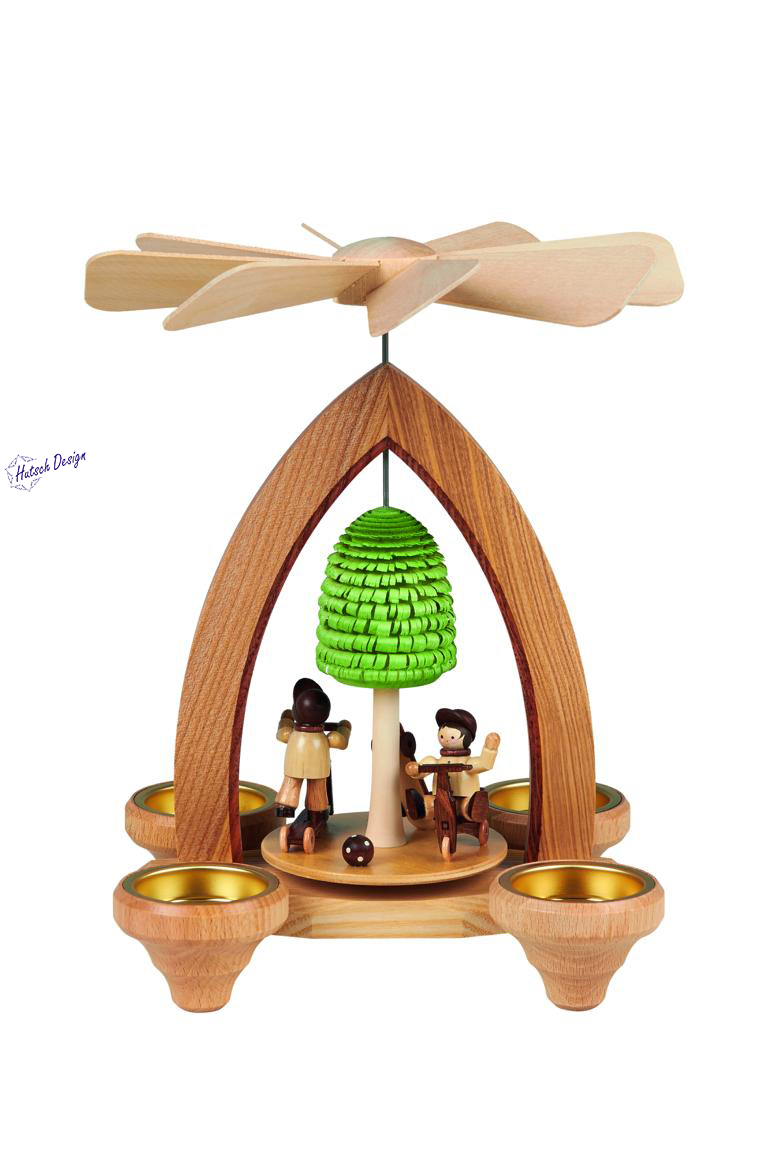 Teelichtpyramide mit Spielwiese 26cm Teelichtpyramide mit Spielwiese 26cm