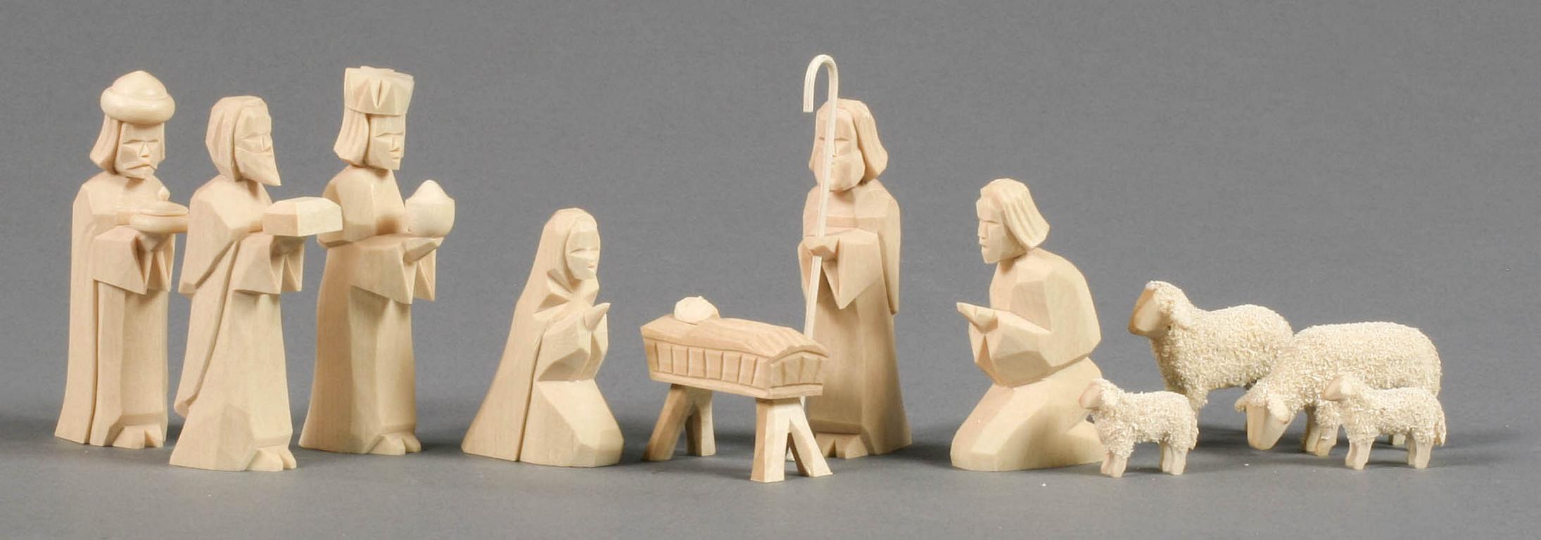 Krippefiguren geschnitzt natur (11)