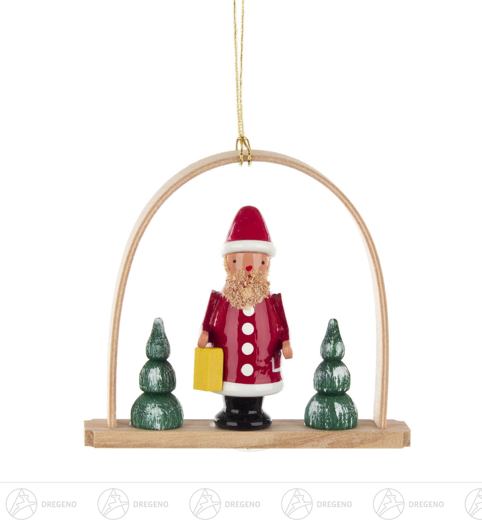 Behang Weihnachtsmann im Bogen 7cm