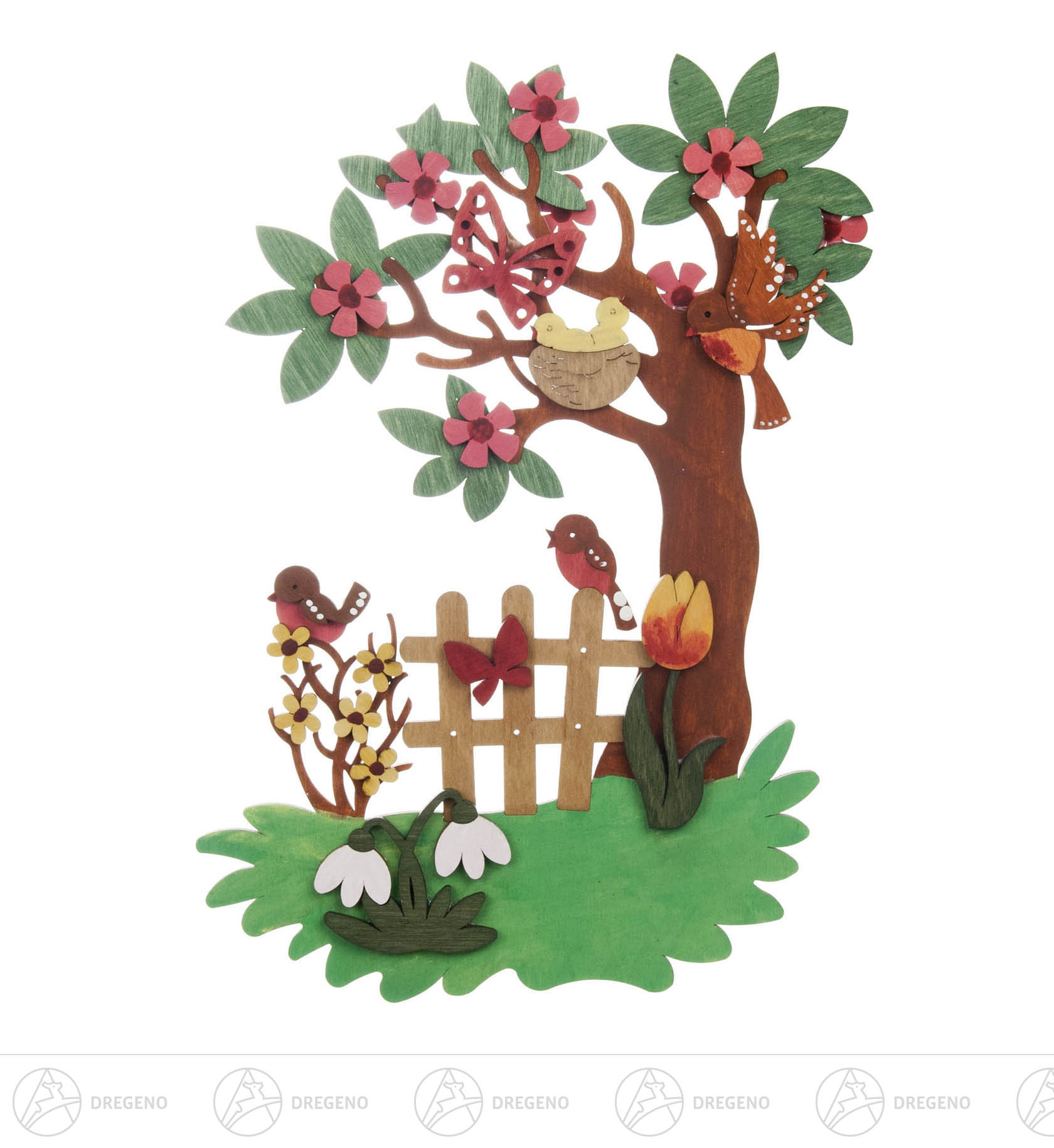 Bastelset Fensterbild Frühling 15x22cm