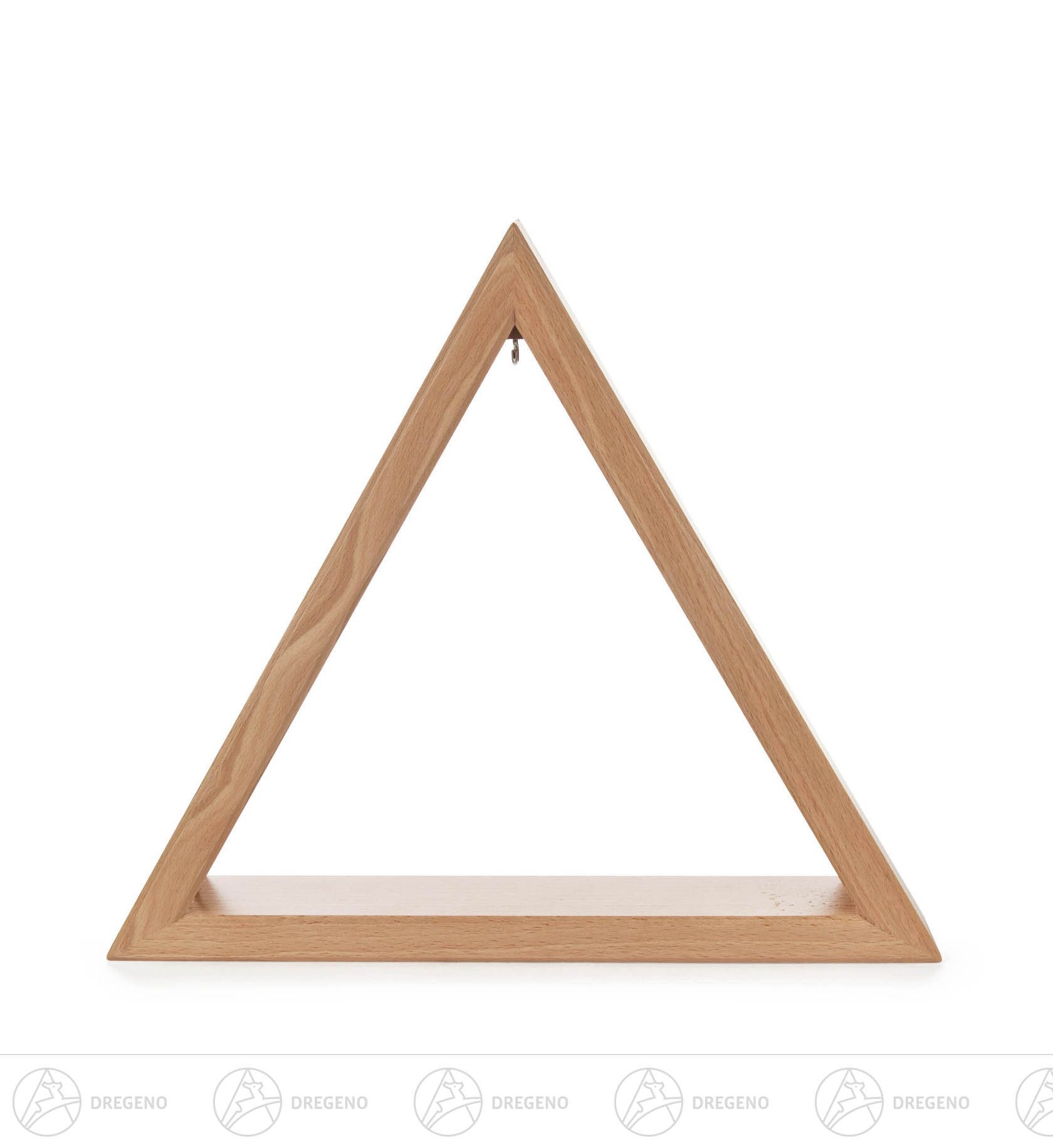 Beleuchtetes Dreieck natur 30cm mit LED Band 12V/Trafo 100-240V 26x30cm 30x35cm