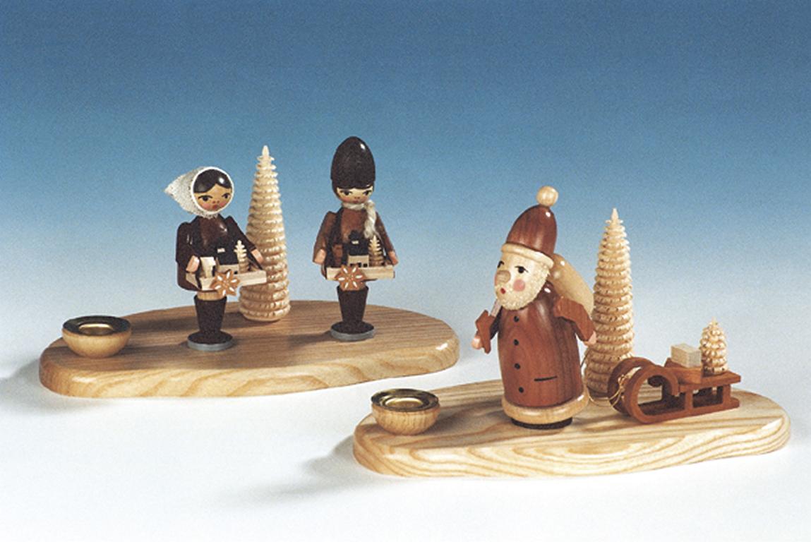 Weihnachtsmann mit Licht  ca. 10 cm