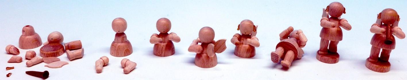 Engel stehend mit Klarinette, Bastelsatz