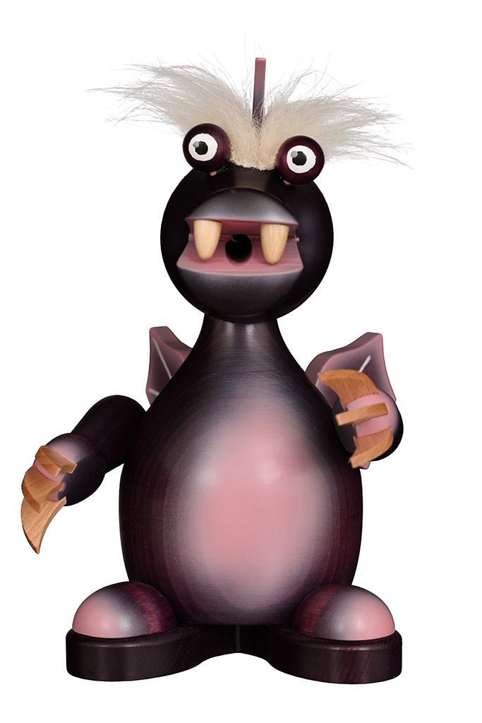 Räuchermann Drache lila