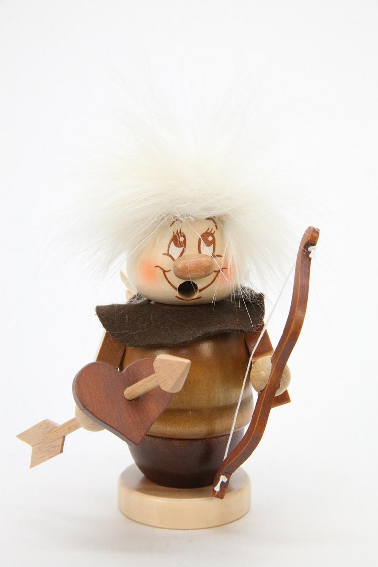 Räuchermann Miniwichtel Amor  12,5 cm