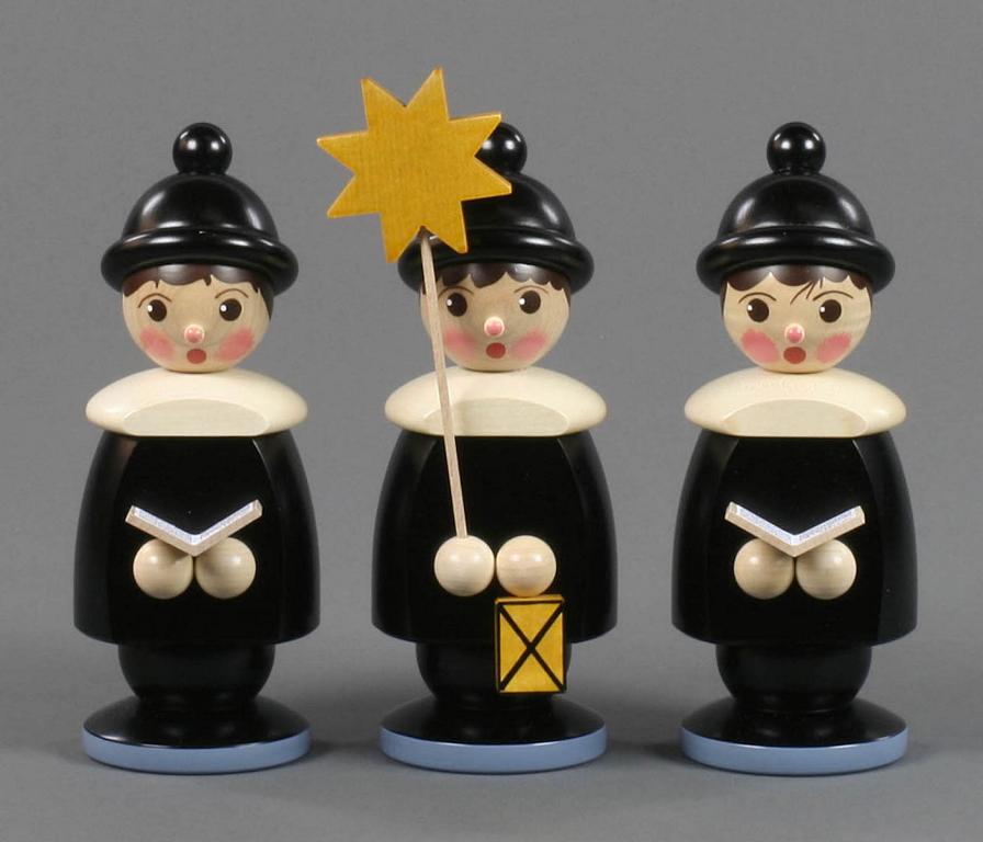 Kurrendefiguren schwarz, 22cm (3) Kurrendefiguren schwarz, 22cm (3)