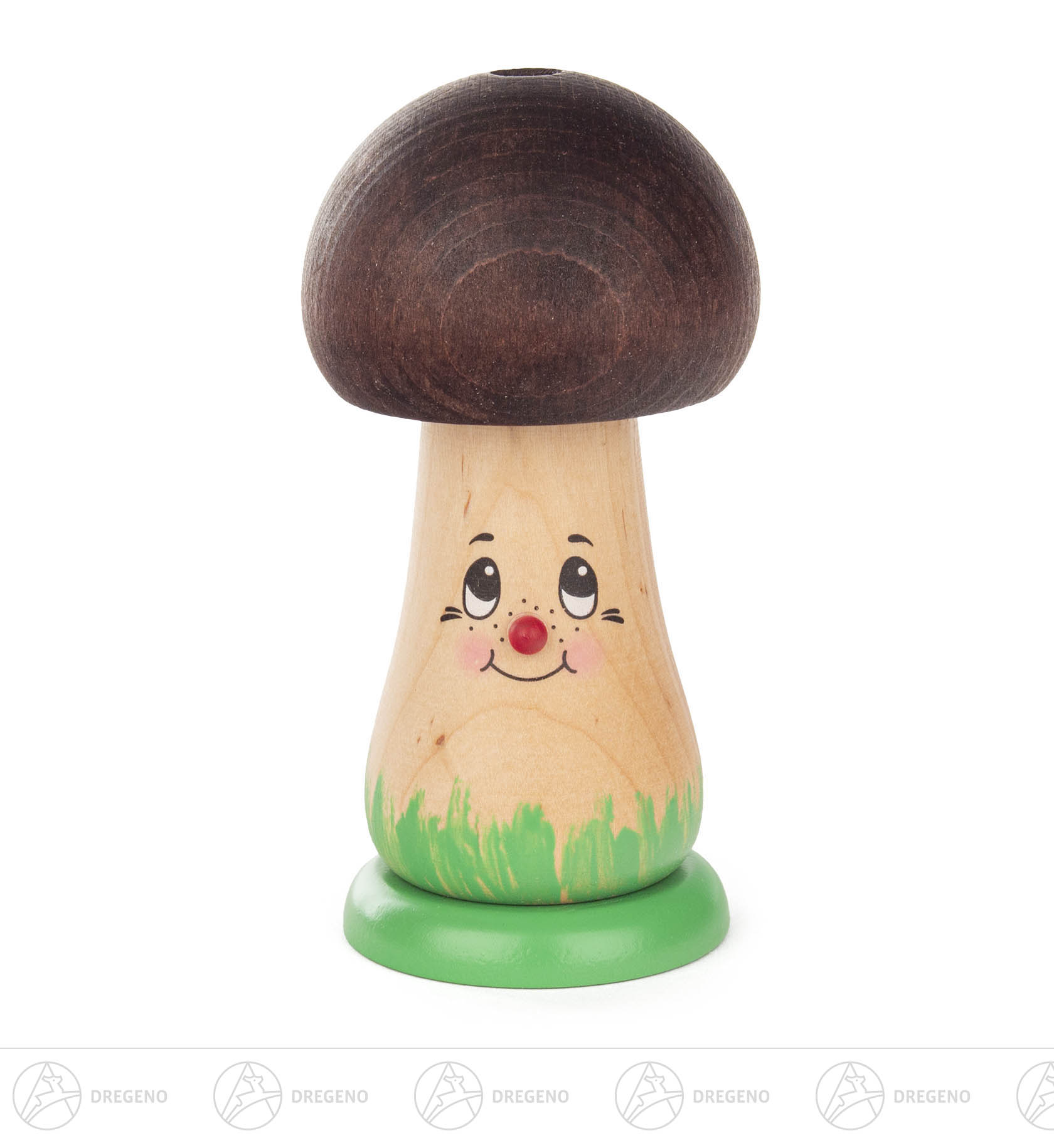 Fröhlicher Räucherpilz - brauner Hut 14,5cm