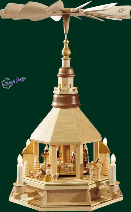 Pyramide Kirche hell, Christi Geburt, natur, el. Pyramide Kirche hell, Christi Geburt, natur, el.