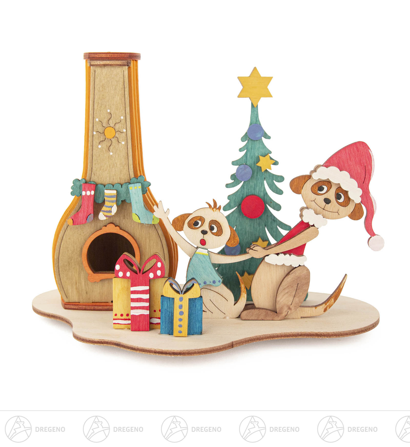 Bastelset Räucherofen Erdmännchen 16x25cm