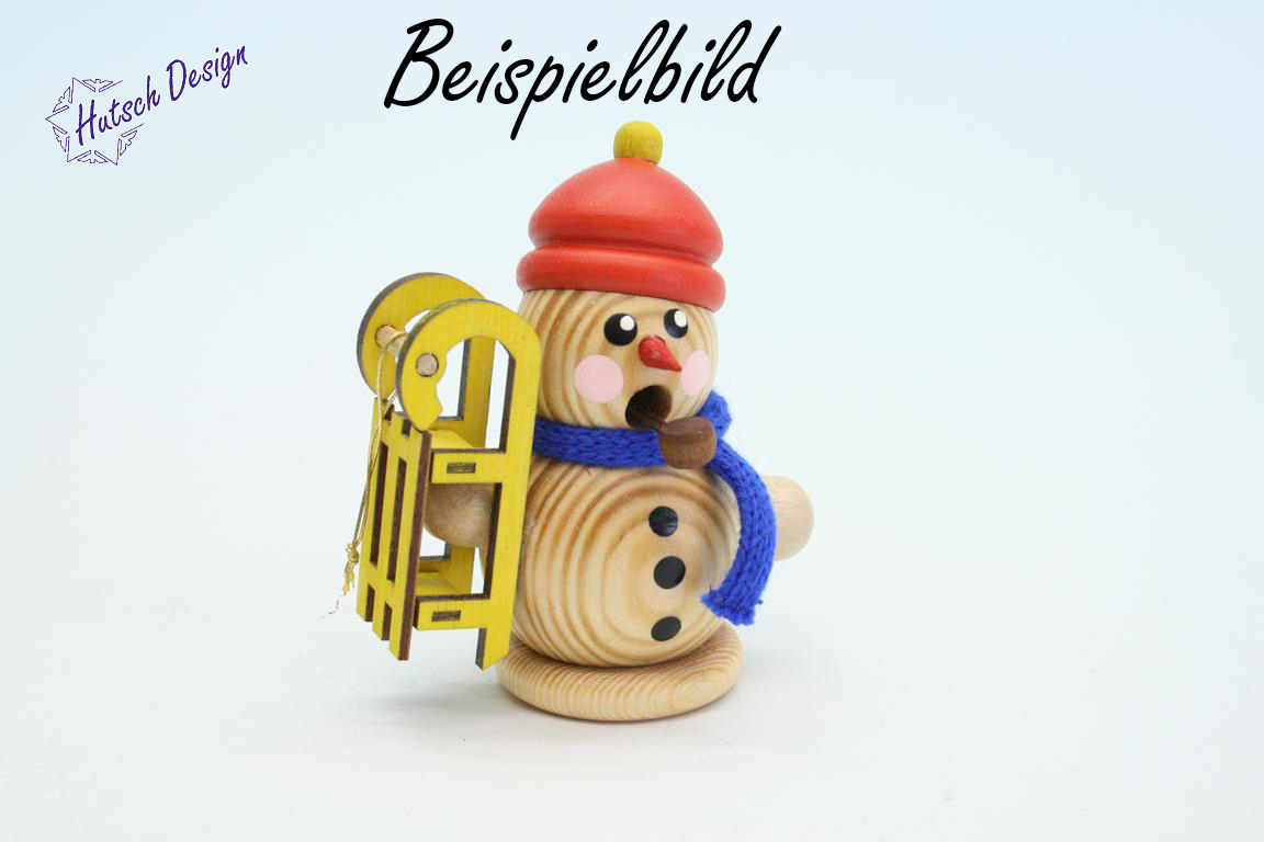Schlittenfahrer Bastelsatz Räuchermännchen 8 cm